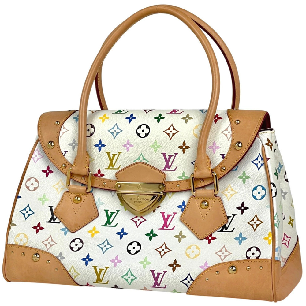 Louis Vuitton Beverly handbag Monogram Multicolor Blanc White